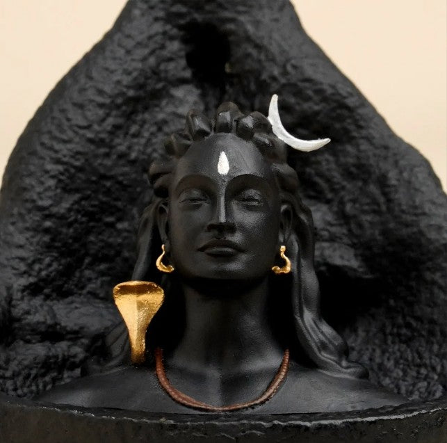 Adiyogi Backflow Incense Holder with 20 Cones