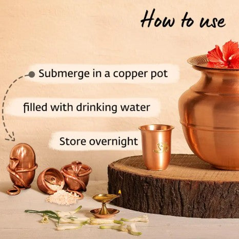 Jeevarasam Consecrate water at home. Unique design. Exclusive Isha Product. To be placed inside copper pots.