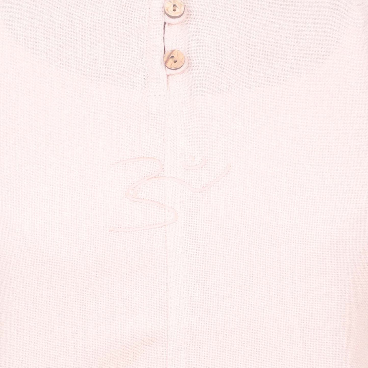 Ladies Embroidered Aum Kurta - Beige