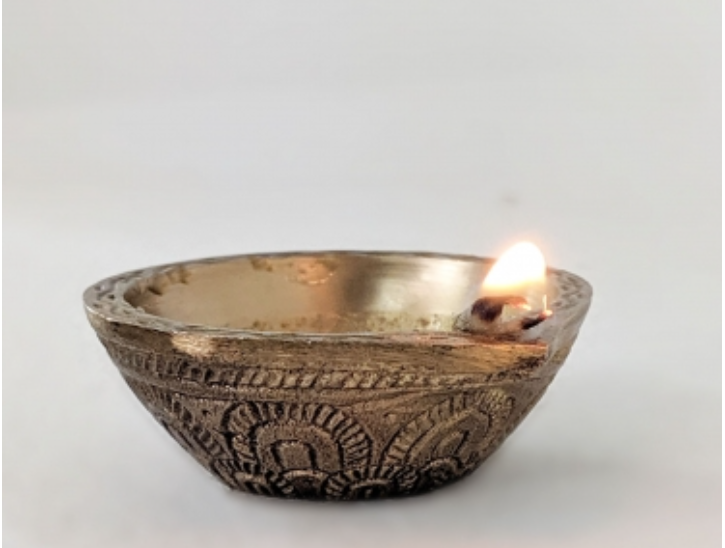 Handcrafted Antique Brass Diya