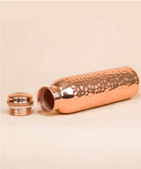 Hammered Copper Water Bottle, 950 ml