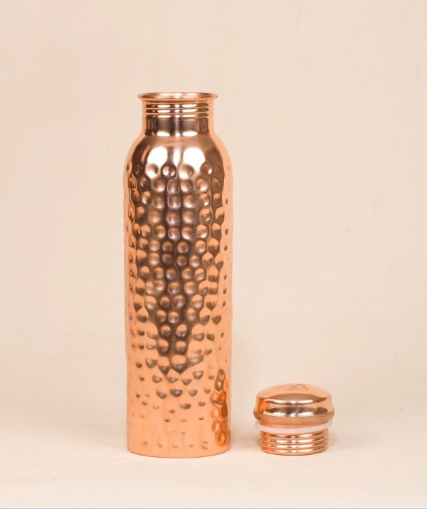 Hammered Copper Water Bottle, 950 ml