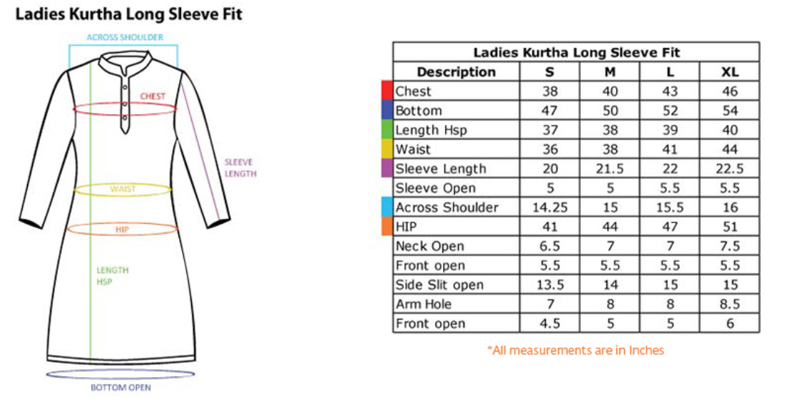 Ladies Hemp Kurta - Beige