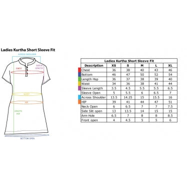 Ladies Embroidered Aum Kurta - Beige