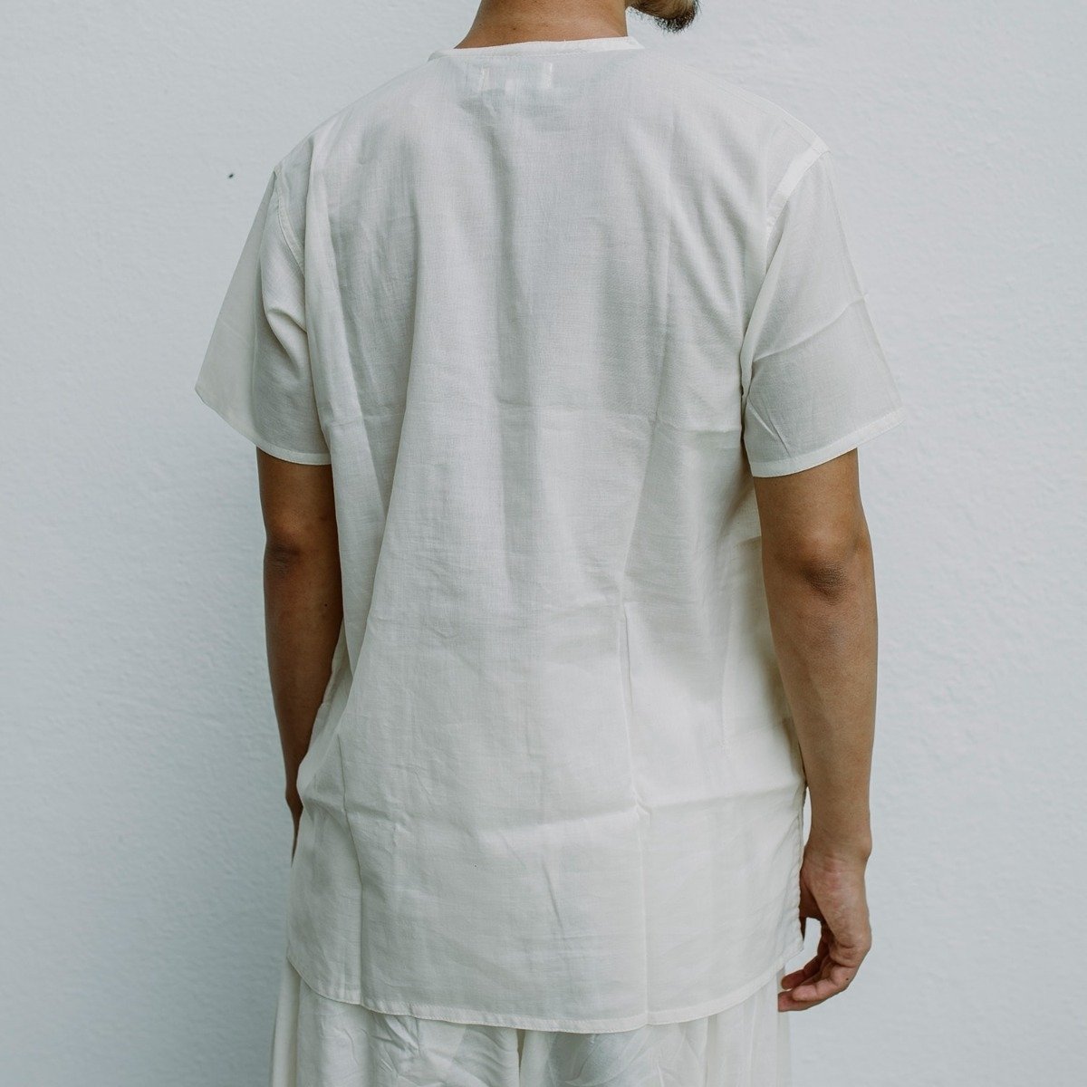 Men Undyed Organic Cotton Kurta - Off-White