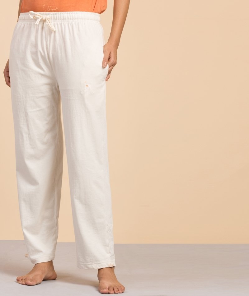 Unisex Undyed Organic Cotton Track Pant - Off-White