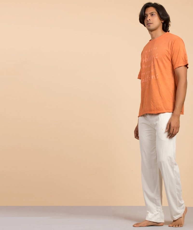 Unisex Undyed Organic Cotton Track Pant - Off-White