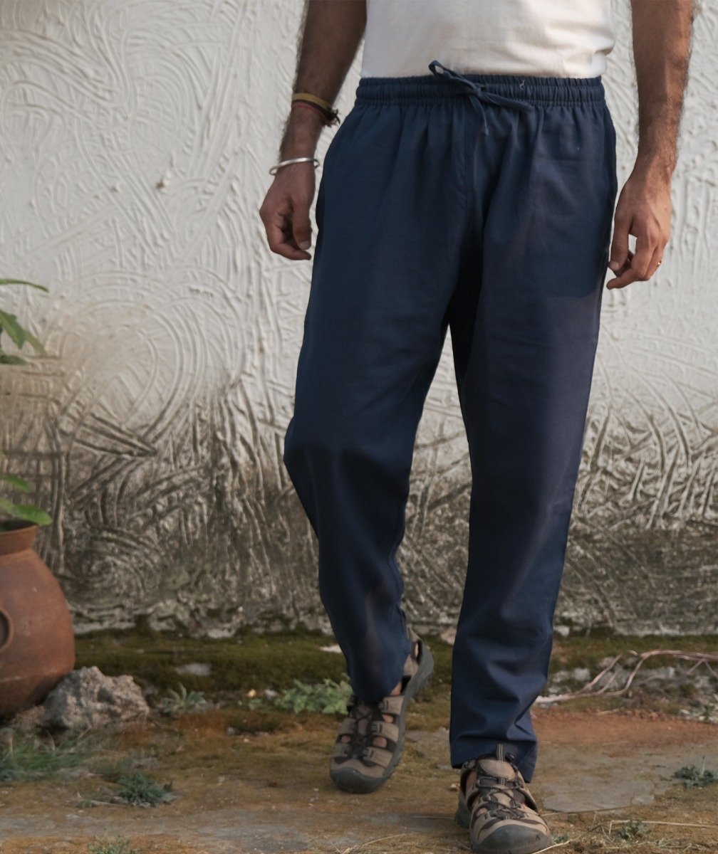 Men's Organic Drawstring Pant - Navy