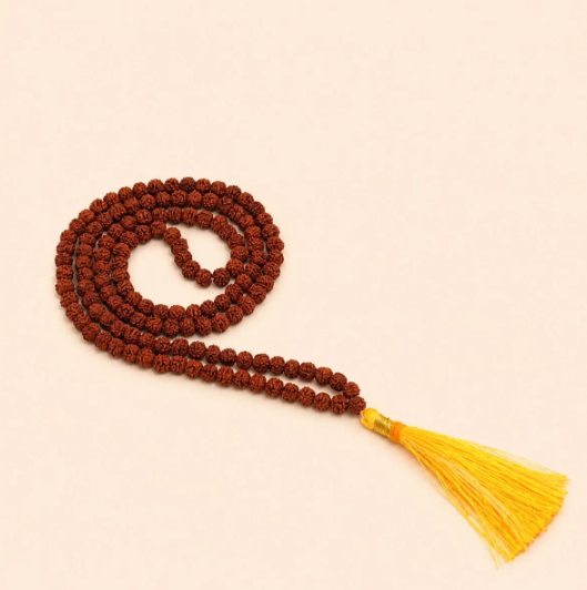 Authentic Isha Panchamukhi (five-faced) Rudraksha Mala. Energized at Dhyanalinga. Your cocoon of energy (5 mm)