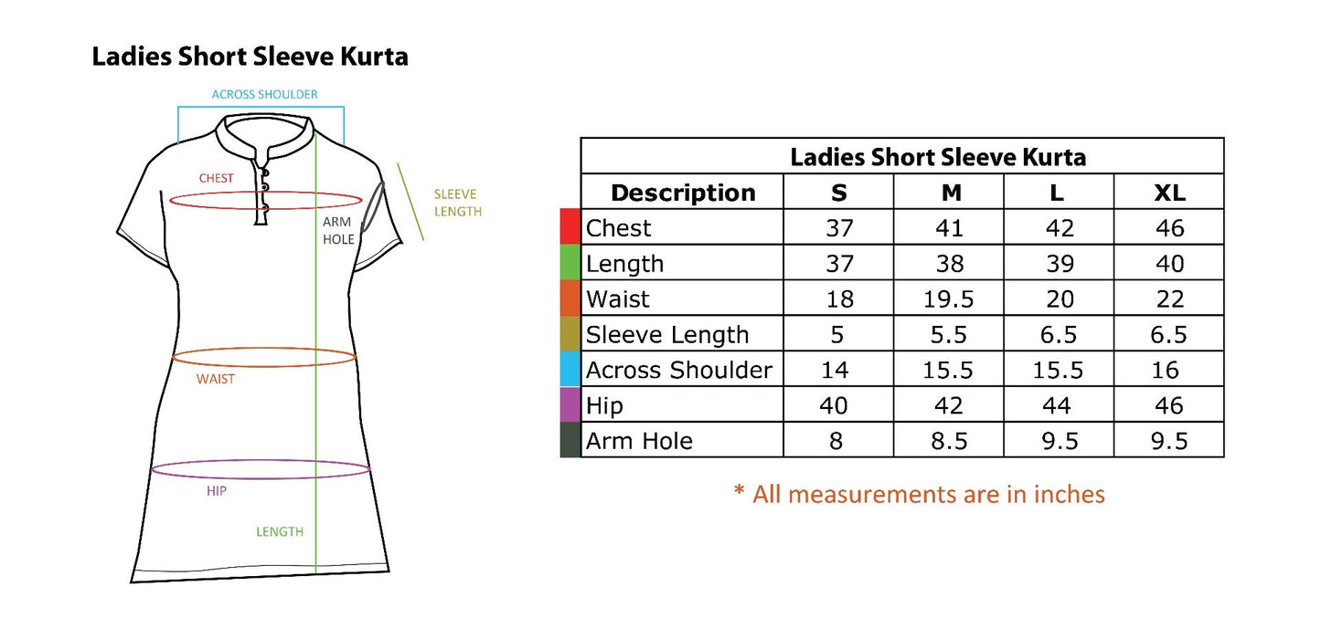 Women's 100% Undyed Organic Cotton Kurta With Embroidered "Aum" - Off-White