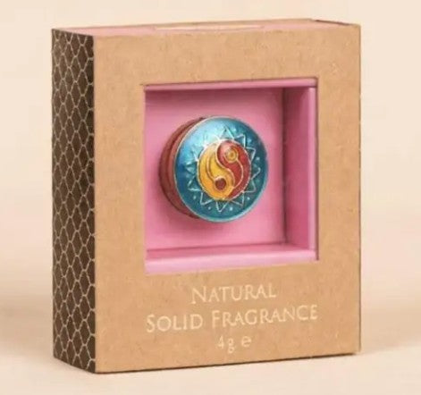 Beeswax Natural Oil Solid Perfume - Wild Rose (4gm). Alcohol-free strong body fragrance.