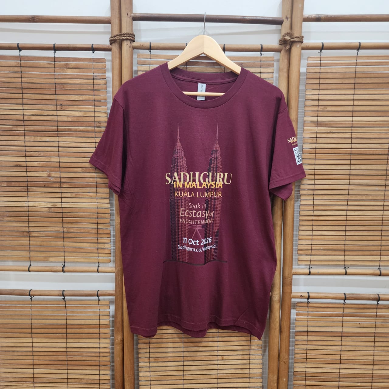 100% Cotton Unisex T-Shirt – Sadhguru in Malaysia | Soak in Ecstasy of Enlightenment