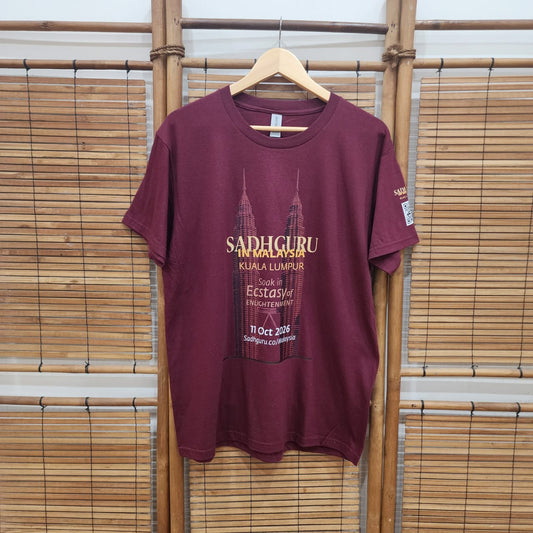 100% Cotton Unisex T-Shirt – Sadhguru in Malaysia | Soak in Ecstasy of Enlightenment