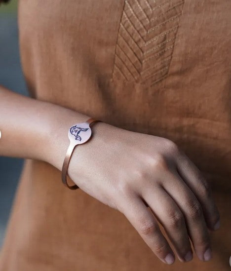 Copper Cuff with Adiyogi