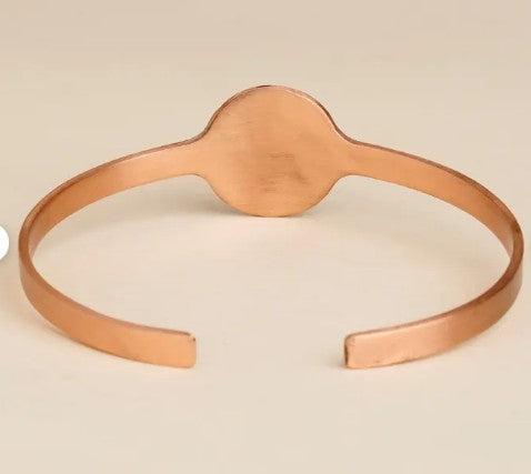 Copper Cuff with Adiyogi
