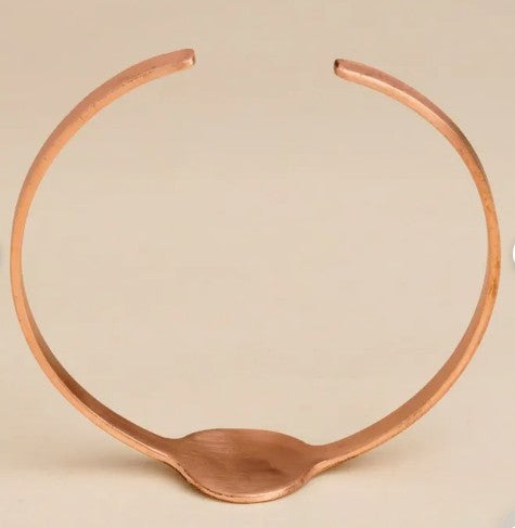 Copper Cuff with Adiyogi