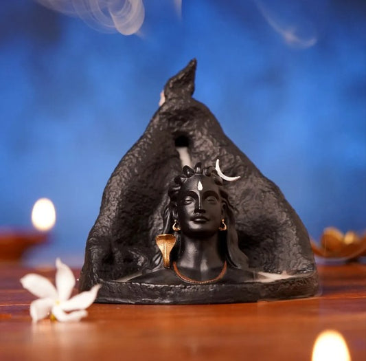 Adiyogi Backflow Incense Holder with 20 Cones