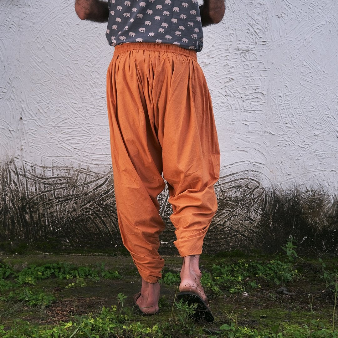 Shivanga Panchakacham (Dhoti Pant) - Orange