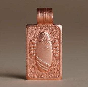 Linga Bhairavi Copper Pendant (Large). Energized Devi Pendant.