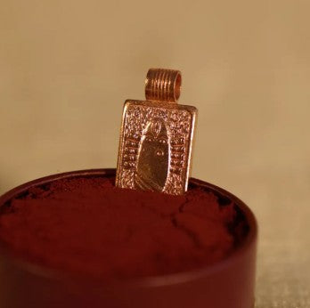 Linga Bhairavi Copper Pendant (Large). Energized Devi Pendant.