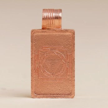 Linga Bhairavi Copper Pendant (Large). Energized Devi Pendant.