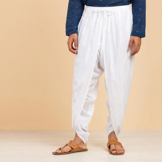 Unisex Dhoti Pant - White