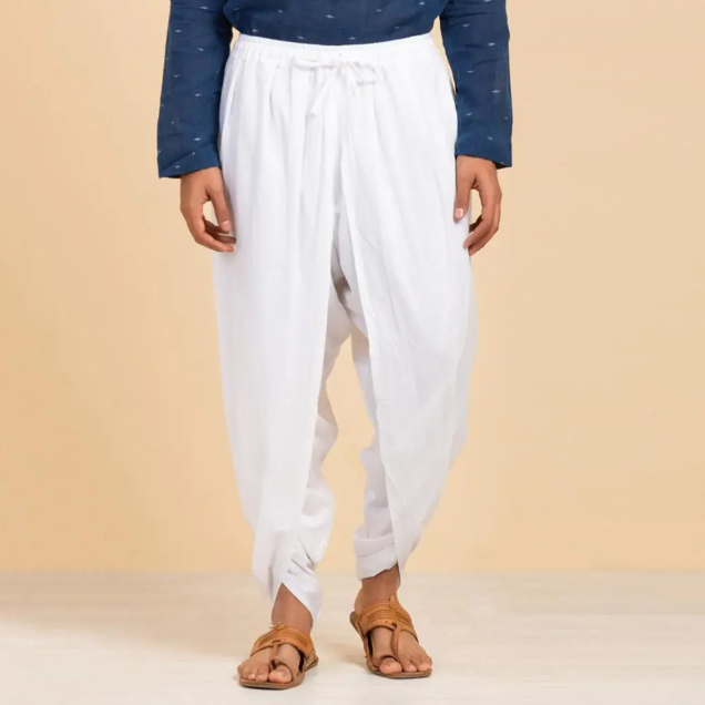 Unisex Dhoti Pant - White