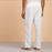 Mens Cotton Draw String Pant - White