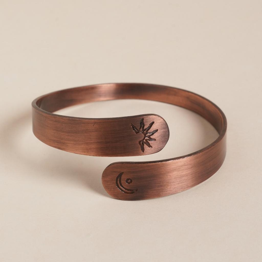 Surya Chandra Adjustable Copper Cuff