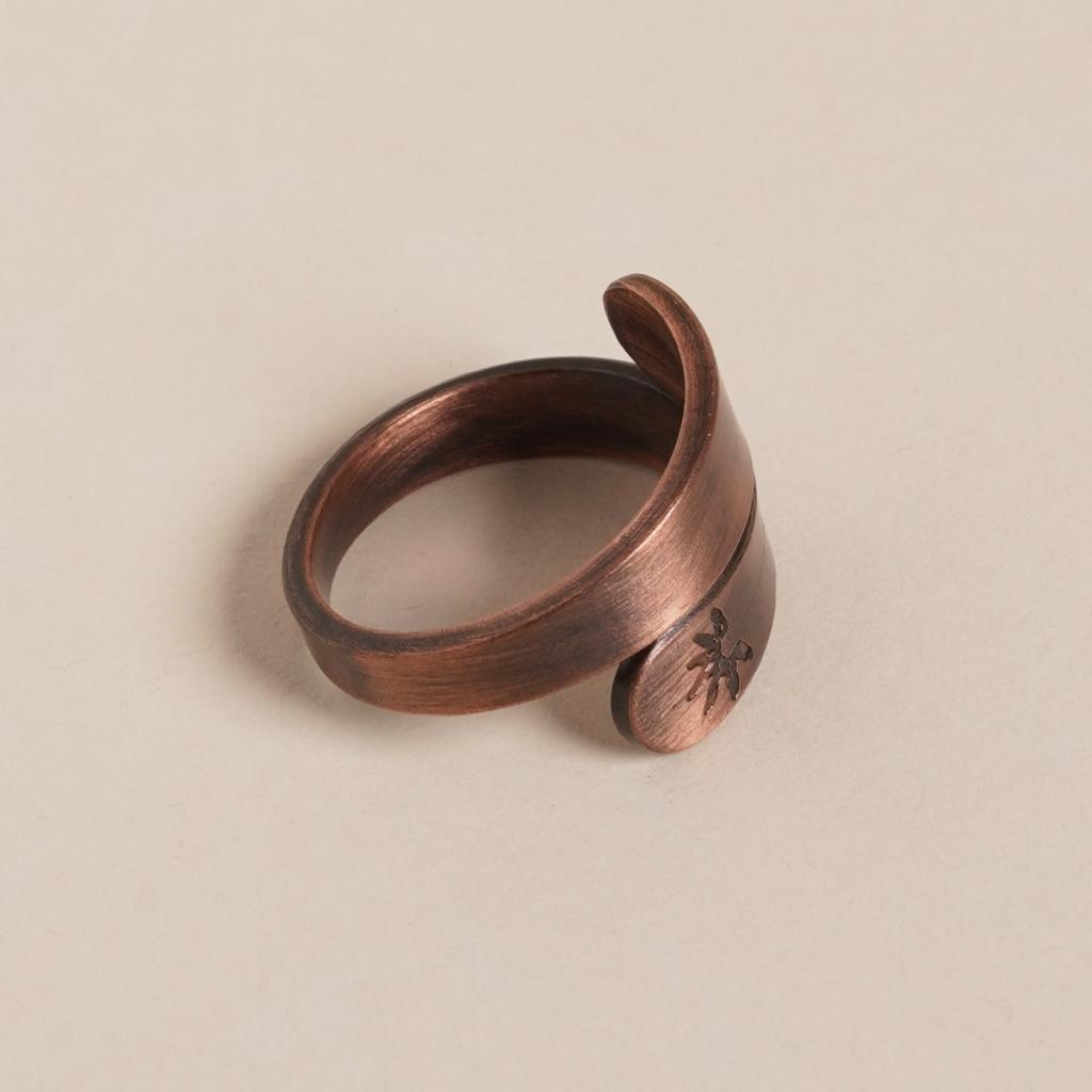 Surya Chandra Copper Ring