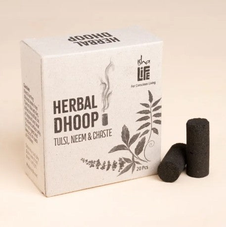 Herbal Dhoop (20 pcs). With Chaste, Tulsi and Neem.