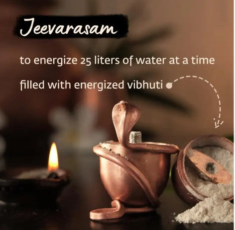 Jeevarasam Consecrate water at home. Unique design. Exclusive Isha Product. To be placed inside copper pots.