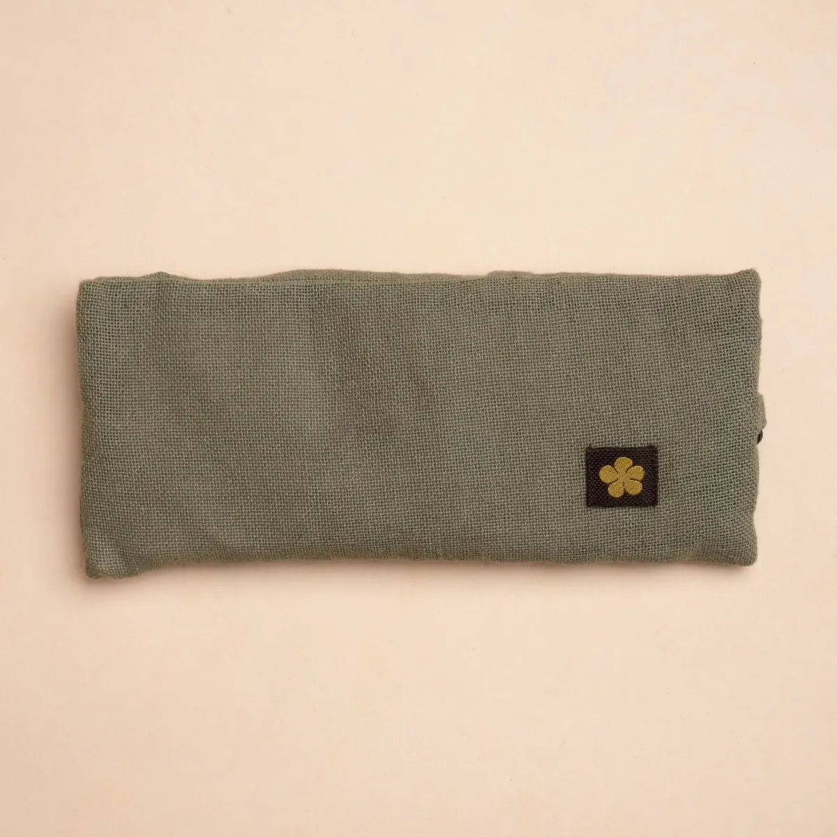 Herbal Dyed Eye Pillow with Flax & Lavender Seed - Tulsi Green
