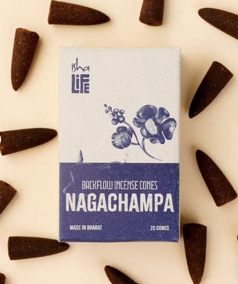 Backflow Refill Incense - Pack of 20 Cones - Nagachampa