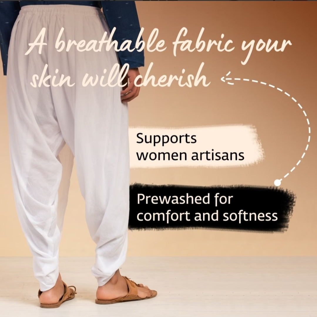 Unisex Dhoti Pant - Beige