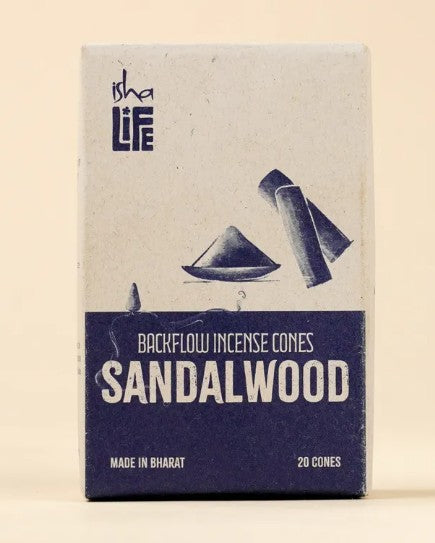 Backflow Refill Incense - Pack of 20 Cones - Sandalwood
