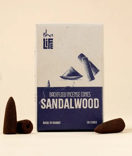 Backflow Refill Incense - Pack of 20 Cones - Sandalwood