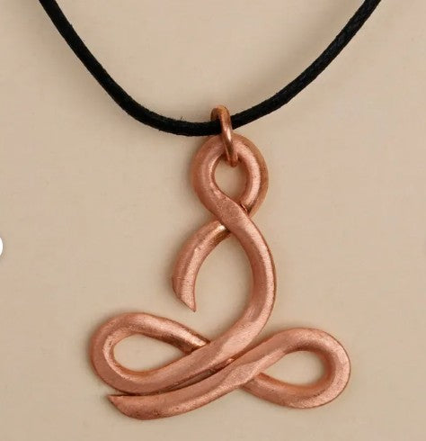 Sadhaka Copper Pendant with Rope