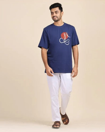 Sacred Strokes - Yogi T-shirt (Indigo)