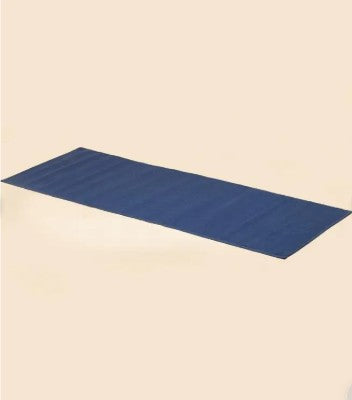 Cotton Rug Yoga Mat Back Rubberized - Blue