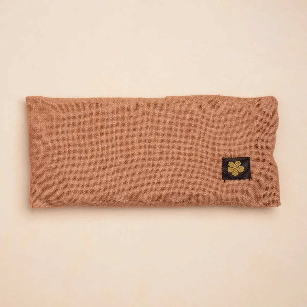 Herbal Dyed Eye Pillow with Flax & Lavender Seed - Vettiver Brown