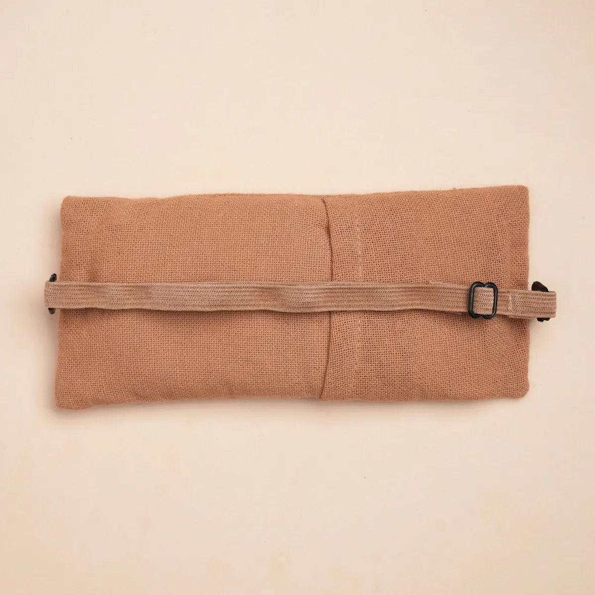 Herbal Dyed Eye Pillow with Flax & Lavender Seed - Vettiver Brown
