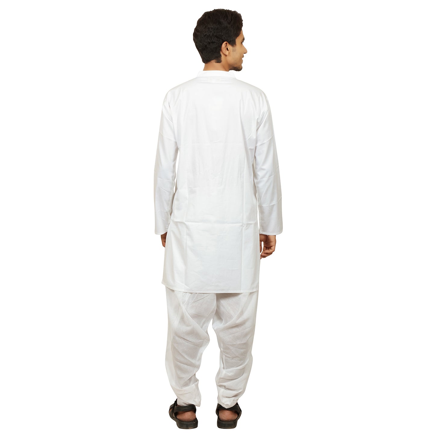 Kurta in Hemp - Long Sleeve - White