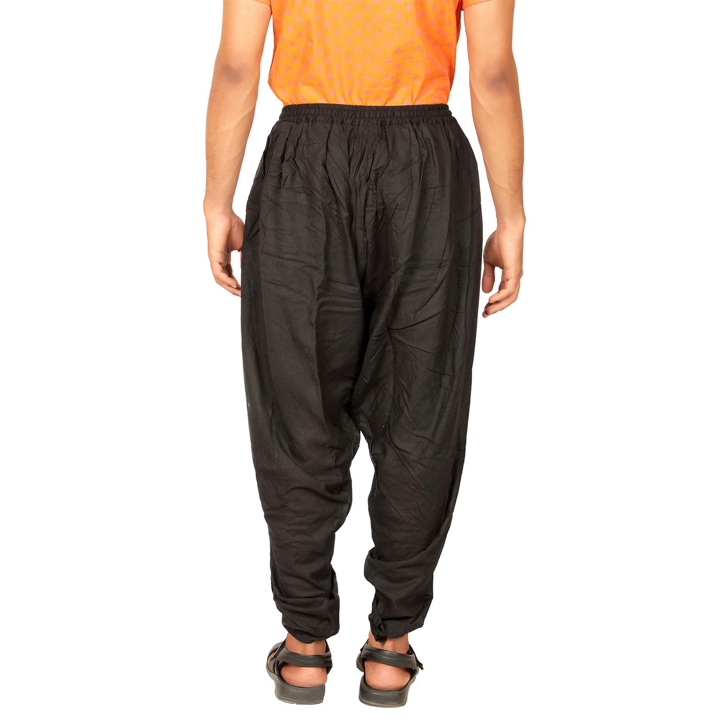 Cotton Dhoti Pant - Black