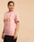 Unisex Copper Printed Moon Cotton T-shirt - Peach