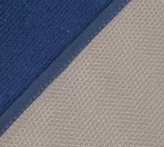 Cotton Rug Yoga Mat Back Rubberized - Blue