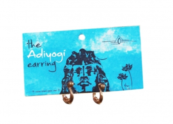 Adiyogi Copper Earring