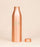 Matte Finish Copper Water Bottle with Brass Aum, 950 ml