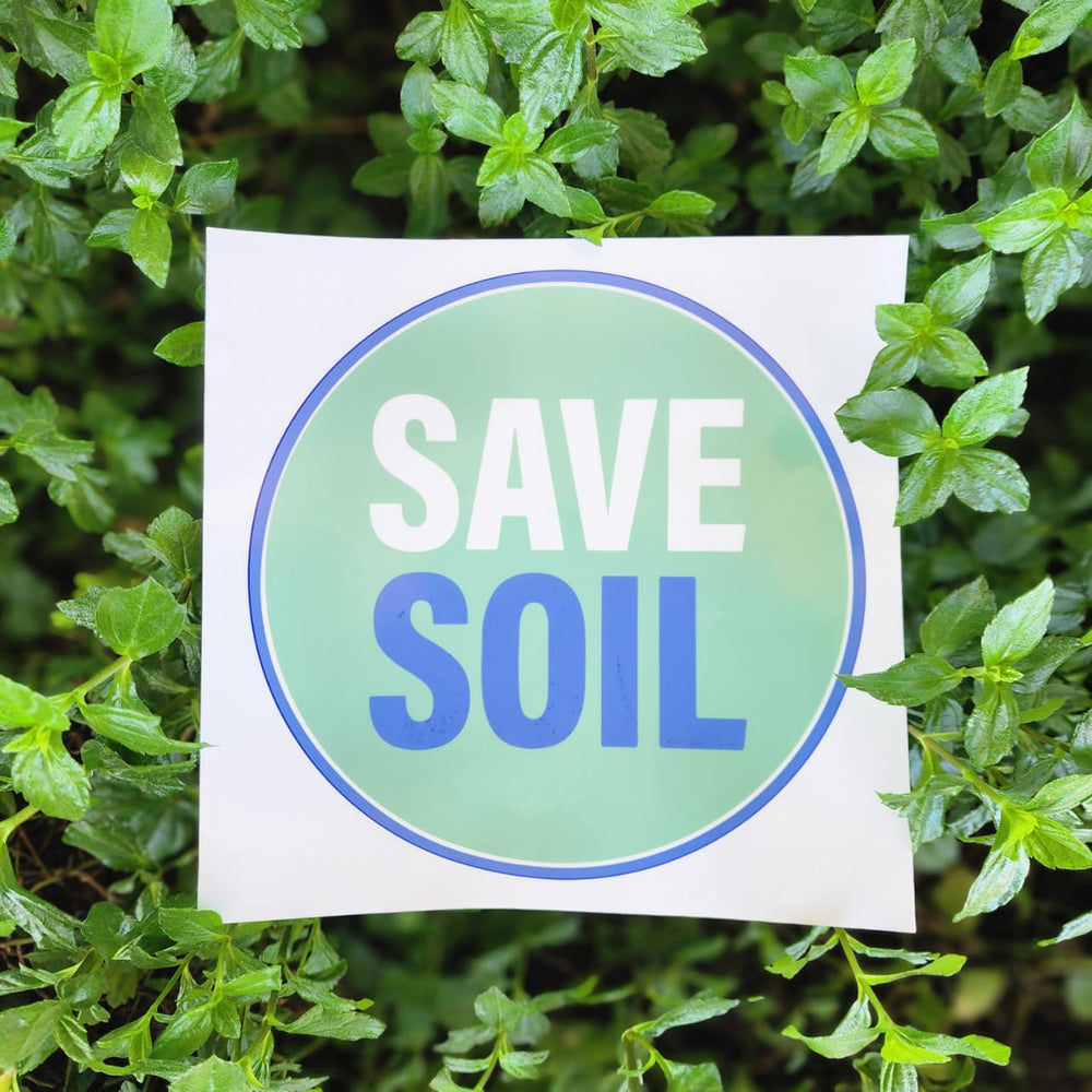 Save Soil Car Sticker (8×8)