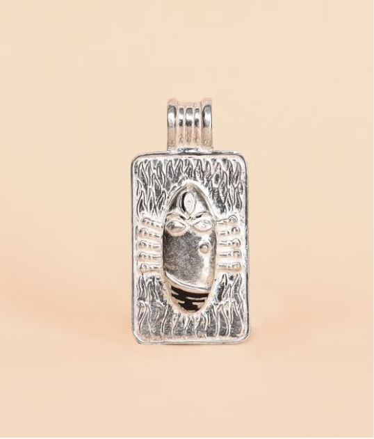 Linga Bhairavi Silver Pendant - Small